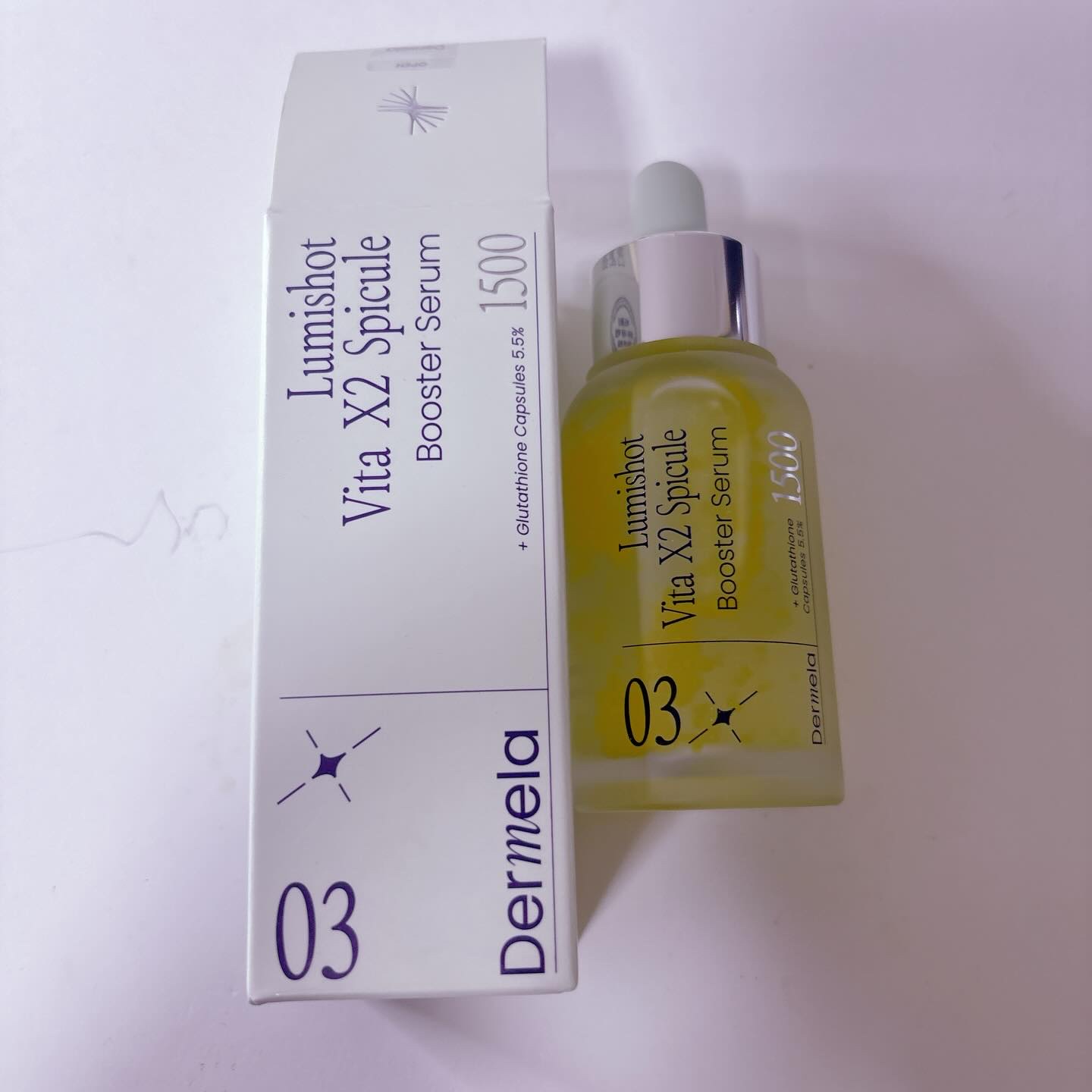 ダーメラ ルミショット・Wビタセラム/Dermela/美容液を使ったクチコミ（3枚目）
