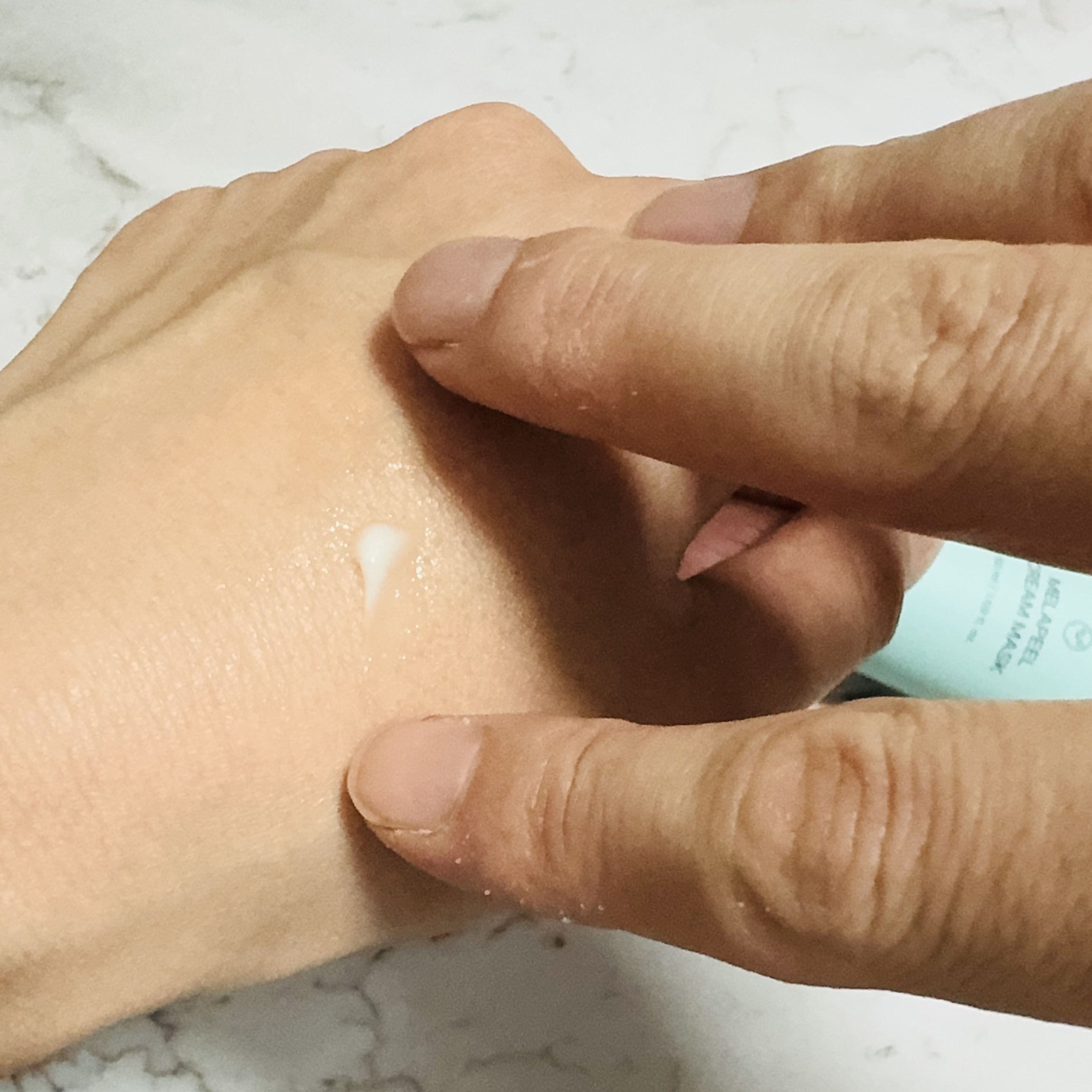 メラピールクリームマスク/CHARDE/ピーリングを使ったクチコミ（3枚目）