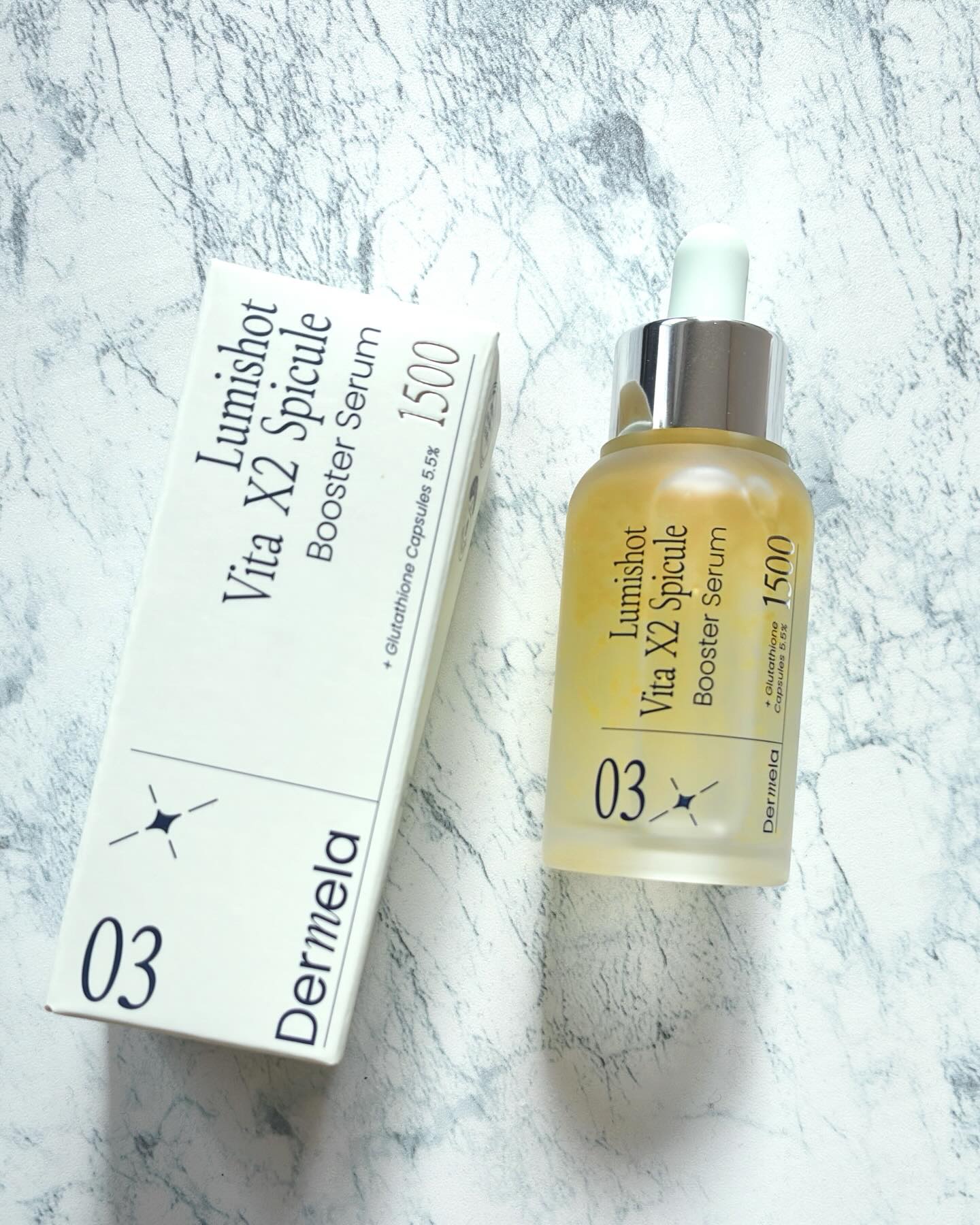 ダーメラ ルミショット・Wビタセラム/Dermela/美容液を使ったクチコミ（1枚目）