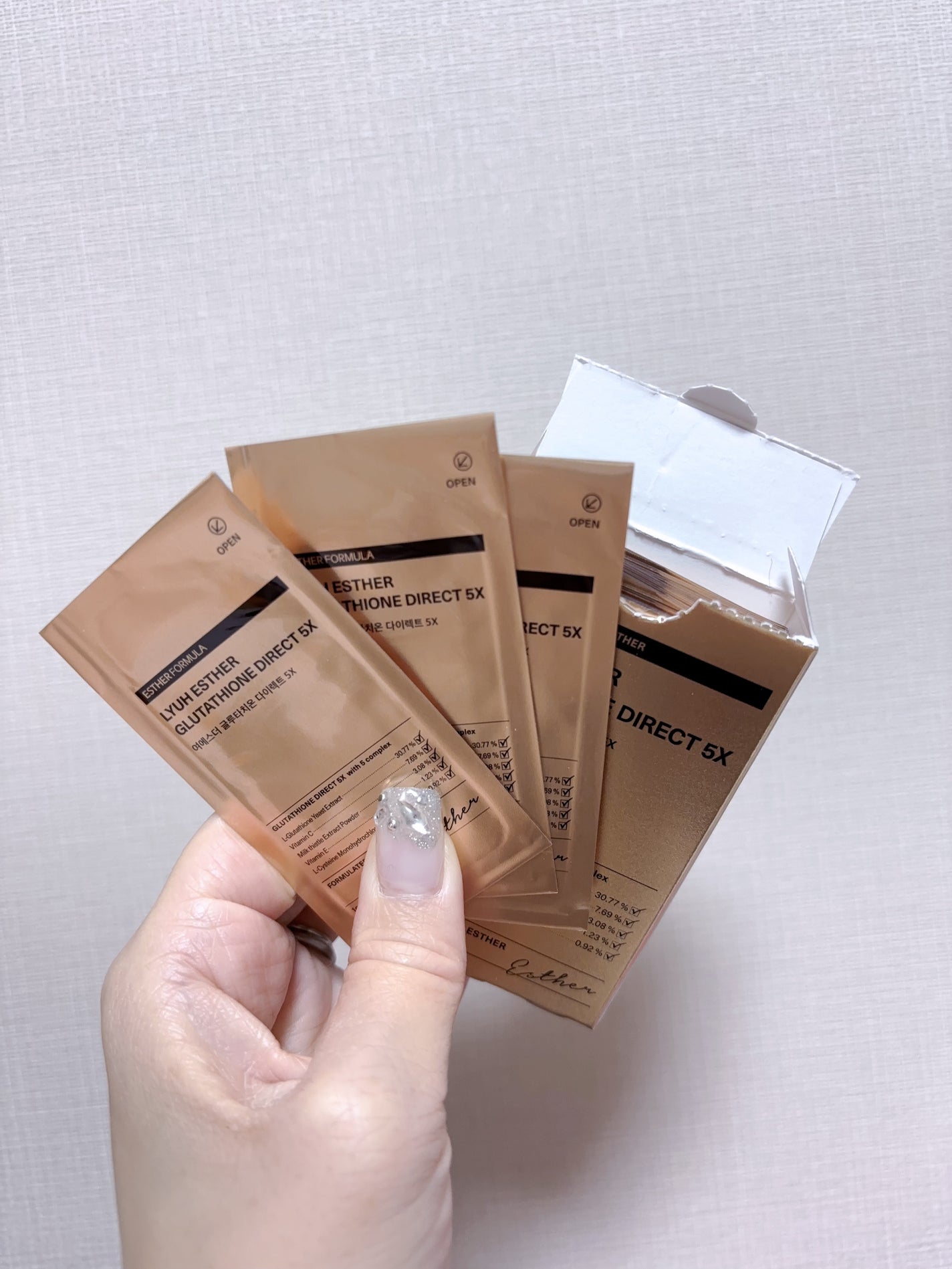 ヨエスターグルタチオンダイレクト5X/ESTHER FORMULA/美容サプリメントを使ったクチコミ(2枚目)