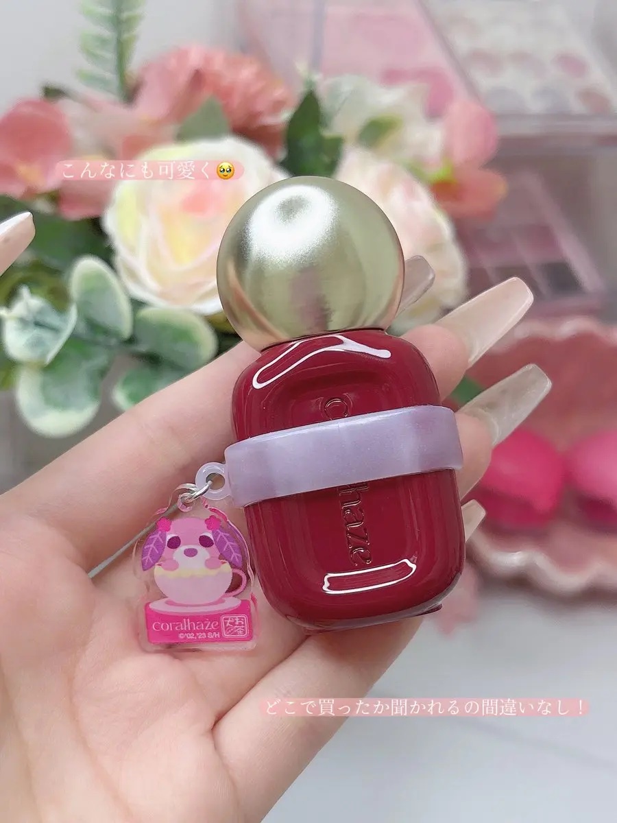 デュー ドロップ ティント 214 エスプレッソ（お茶犬限定デザイン）/Coralhaze/リップティントを使ったクチコミ（2枚目）