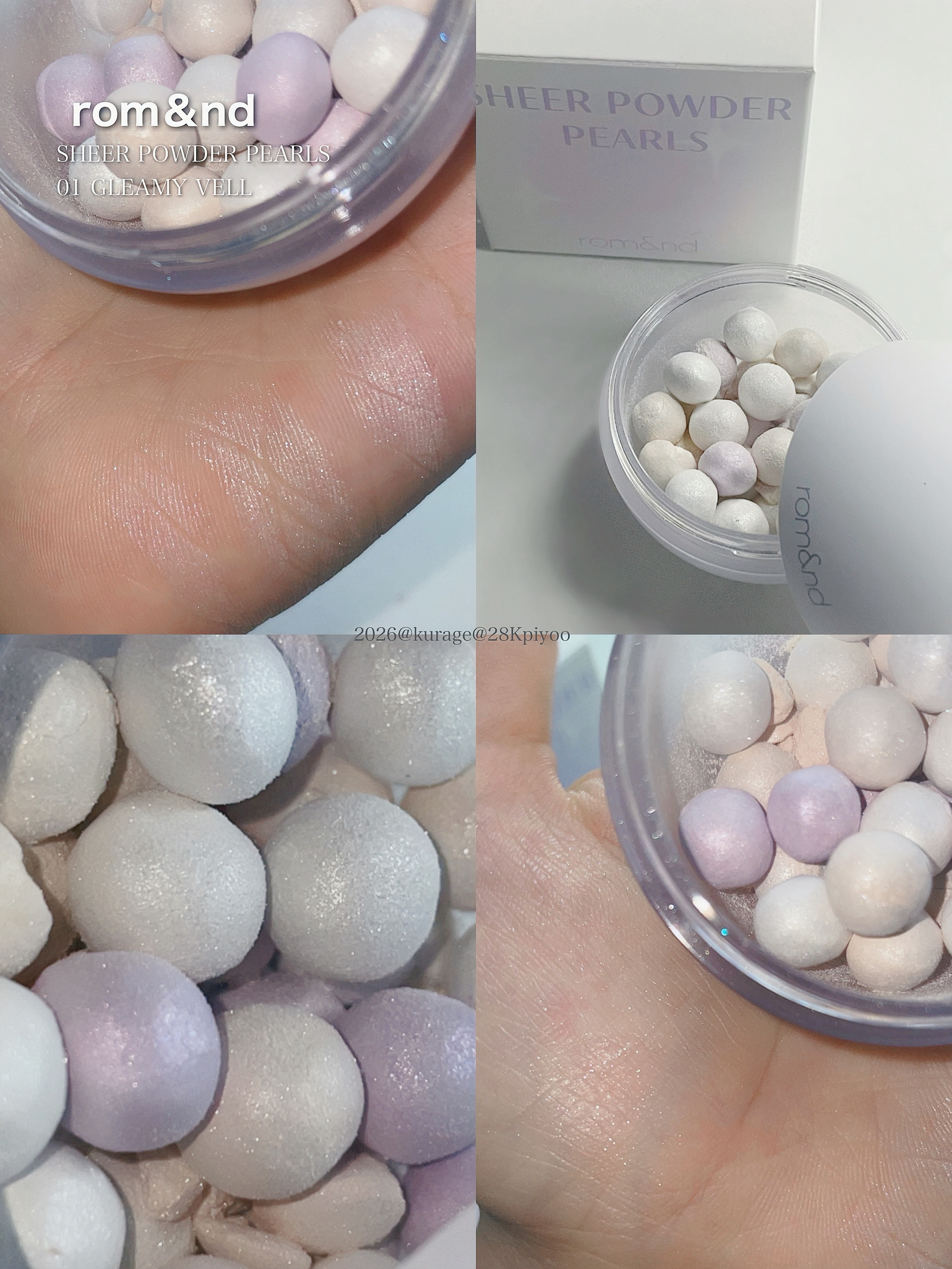 シアーパールパウダー/rom&nd/ルースパウダーを使ったクチコミ（1枚目）