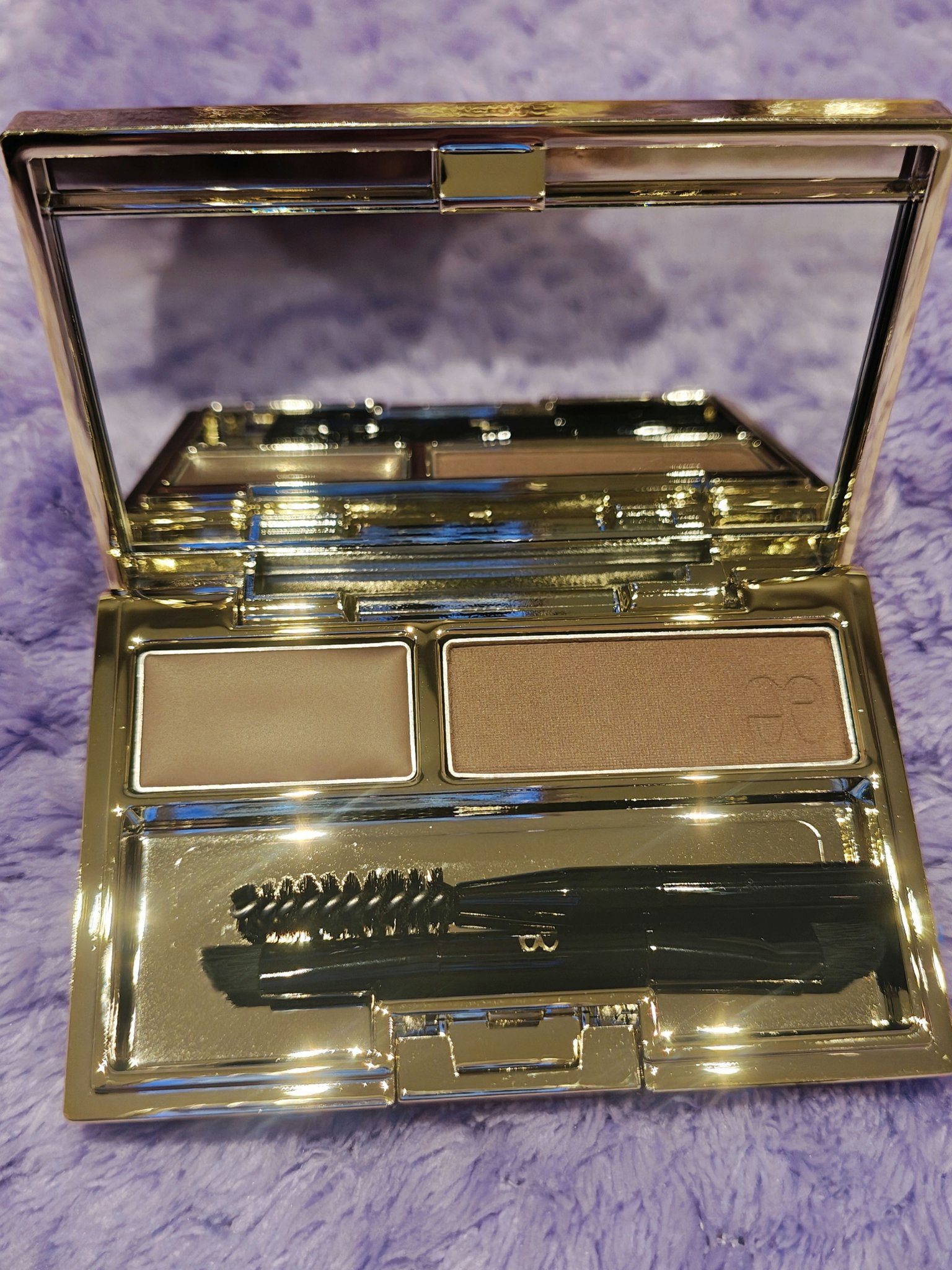 アイブロウ デュオ パレット/Elégance/パウダーアイブロウを使ったクチコミ（2枚目）