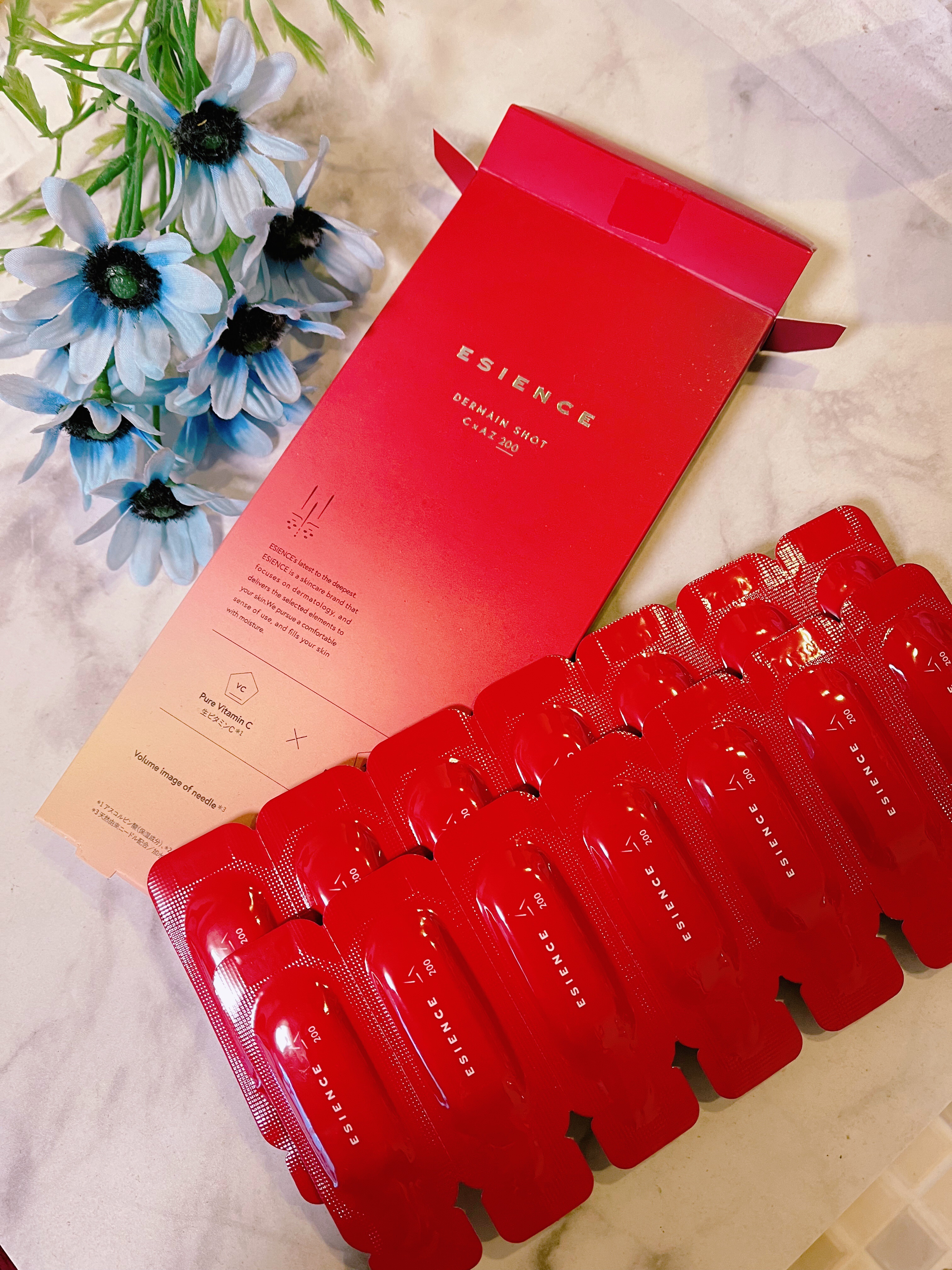 

高濃度ビタミンC × アゼライン酸をマイクロニードルで肌の奥※まで届ける美容液。
浸透と実感にこだわった次世代の“塗る針”で、毎日の肌に革命を。
※角質層まで

C×AZ　ダーマインショット200 使ってみたんです♪

パウチ一つひとつ