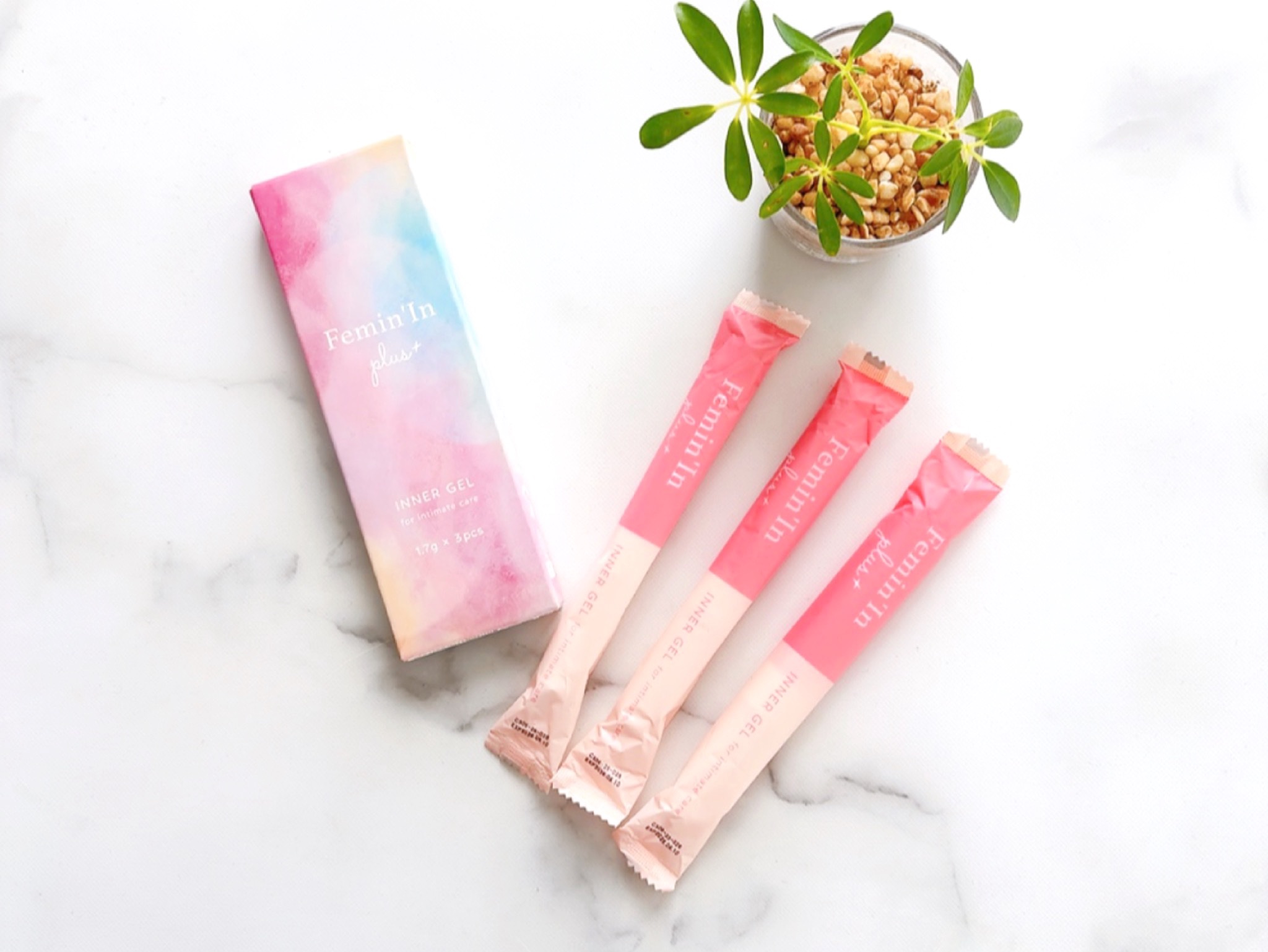 ⁡
⁡
⁡
wellmo
☑︎ フェミニンプラス （3本入）　
⁡
⁡
こちらは女性の様々なお悩みをケアするインナージェル´-
⁡
⁡
Point𓂃⧉
☑︎ 産婦人科医と共同開発した
    多機能インナージェル
      1プッシュで