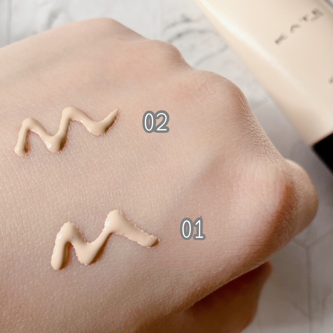 ケイト エアリーチェンジリキッド/KATE/リキッドファンデーションを使ったクチコミ（2枚目）