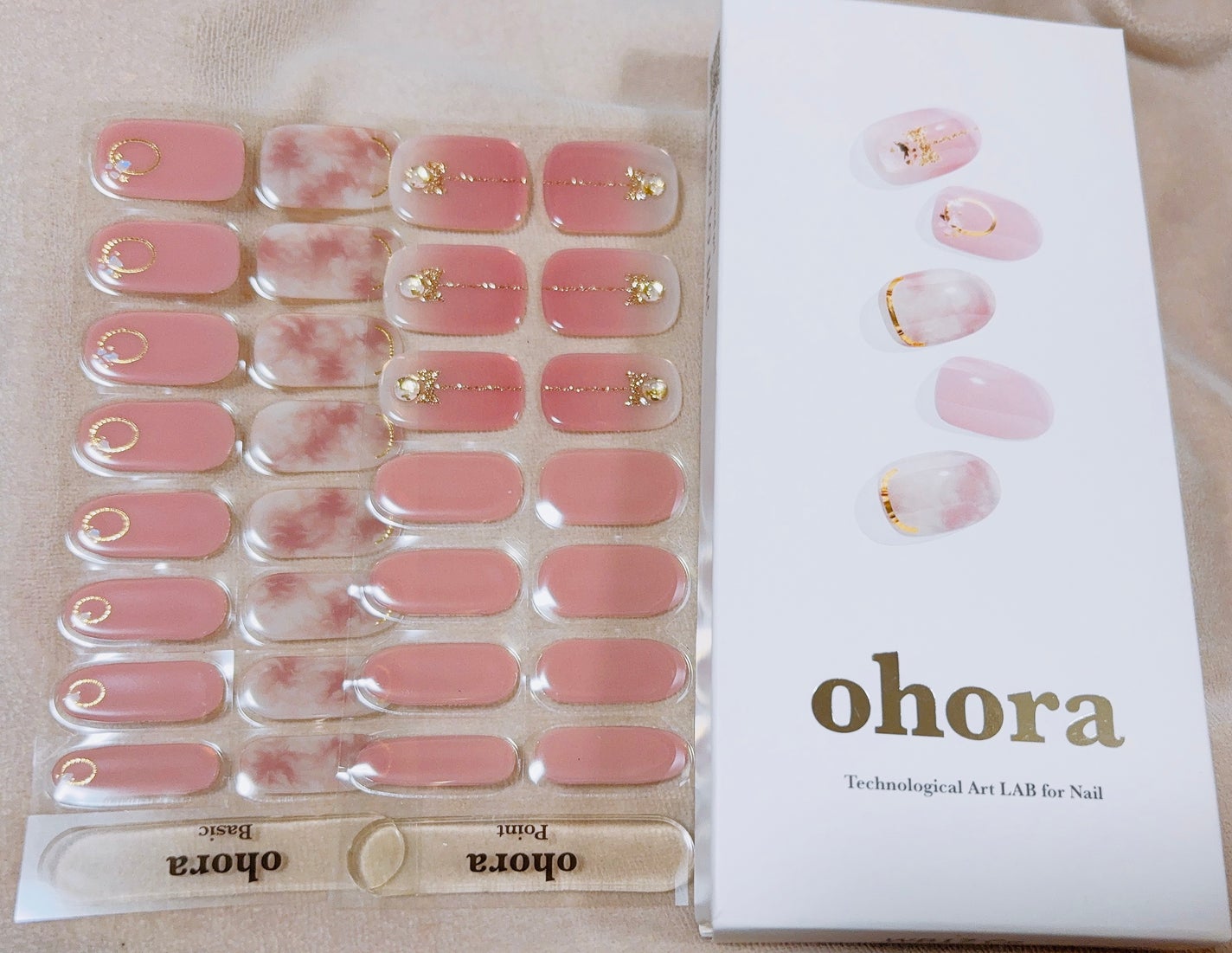 セミキュアジェルネイル(ハンド)/ohora/ネイルシールを使ったクチコミ(2枚目)