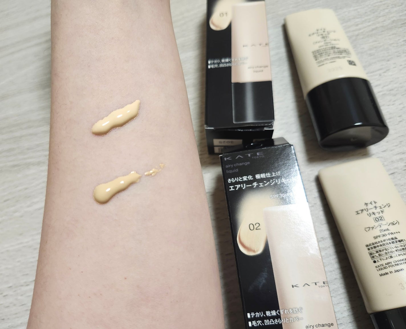 ケイト エアリーチェンジリキッド/KATE/リキッドファンデーションを使ったクチコミ(1枚目)