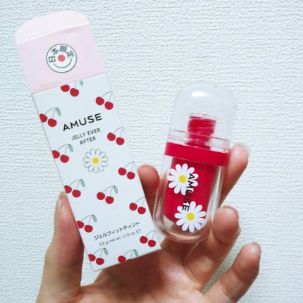 ジェルフィットティント/AMUSE/リップティントを使ったクチコミ(1枚目)