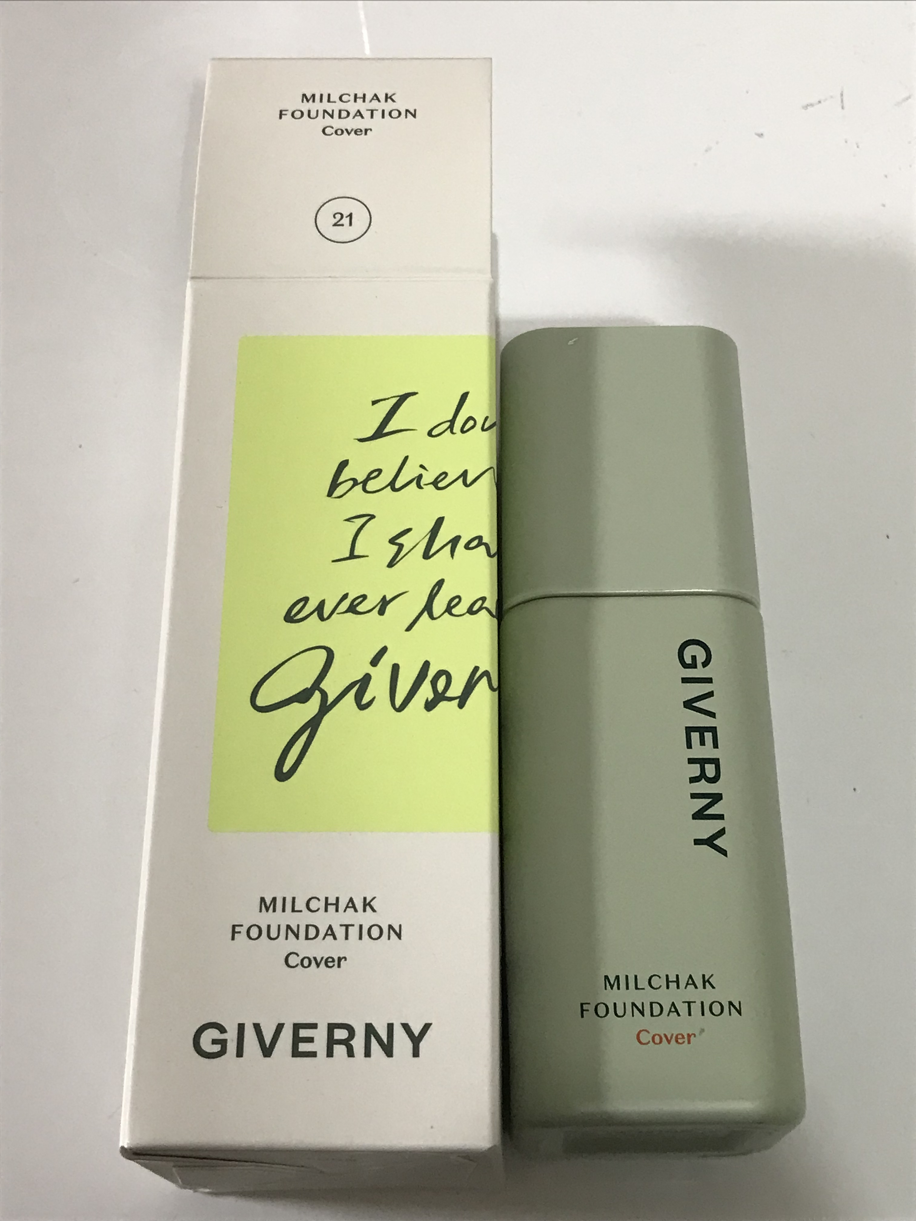 ジヴェルニー 密着カバーファンデーション/GIVERNY/リキッドファンデーションを使ったクチコミ（2枚目）