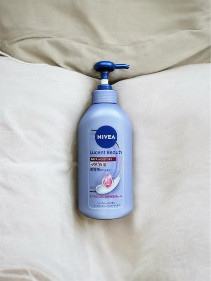 ニベア ルーセントビューティ ディープモイスチャー 浸透保湿美容液ボディミルク リッチローズの香り/ニベア/ボディミルクを使ったクチコミ(1枚目)
