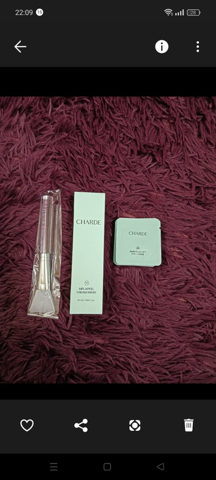 メラピールクリームマスク/CHARDE/ピーリングを使ったクチコミ(2枚目)