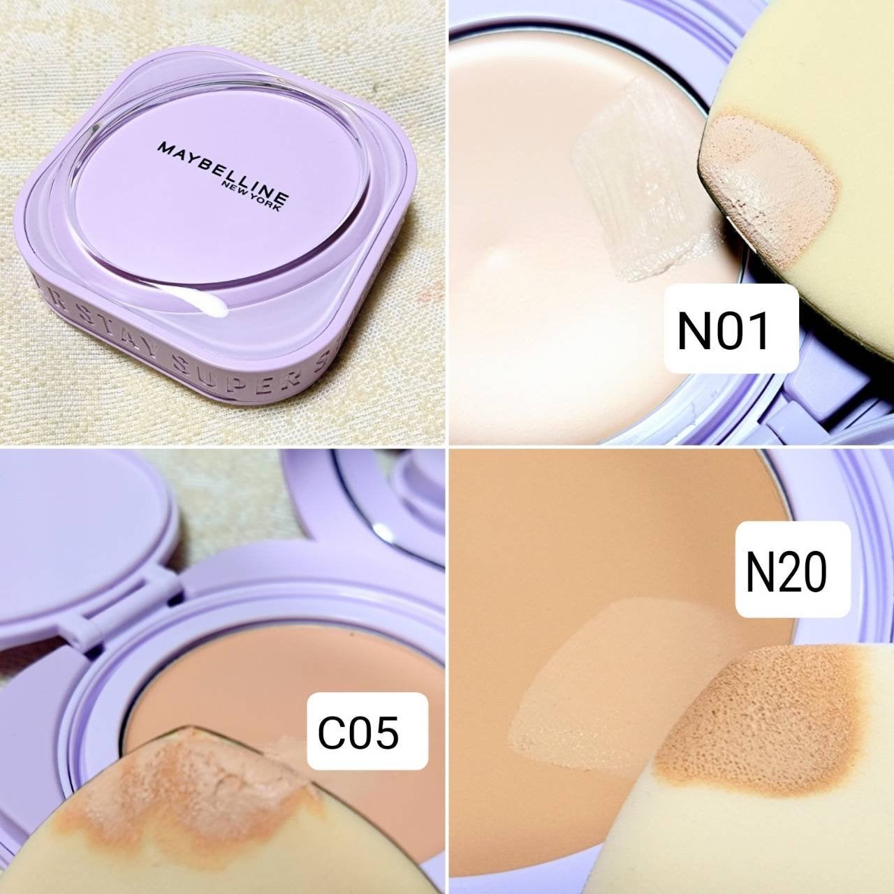 SPステイ クリームパクト ファンデーション/MAYBELLINE NEW YORK/クリーム・エマルジョンファンデーションを使ったクチコミ(4枚目)