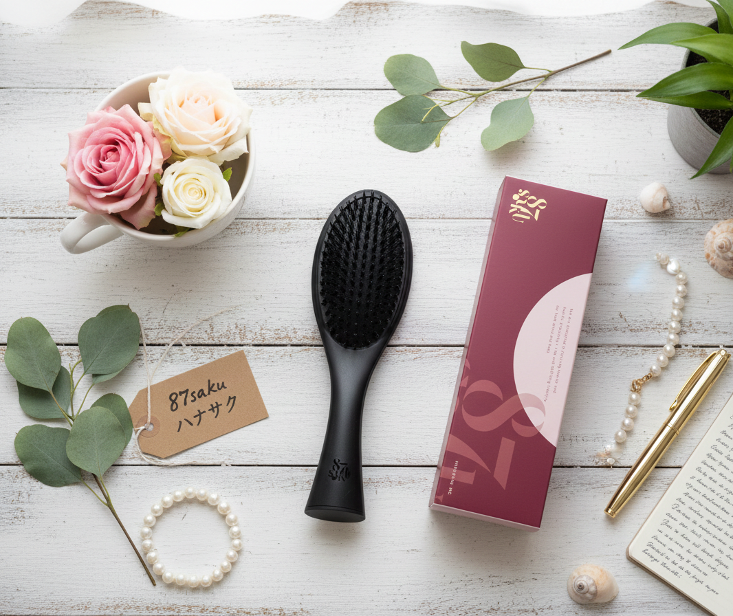 87saku ハナサク デタングリングブラシ/87saku/ヘアブラシを使ったクチコミ(1枚目)