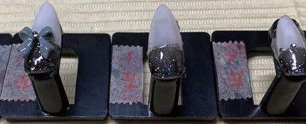 にんちゃま🩷🥕🎀 on LIPS 「れむにちゃんのアイコンモチーフで、ネイルチップを作って見ました..」(4枚目)