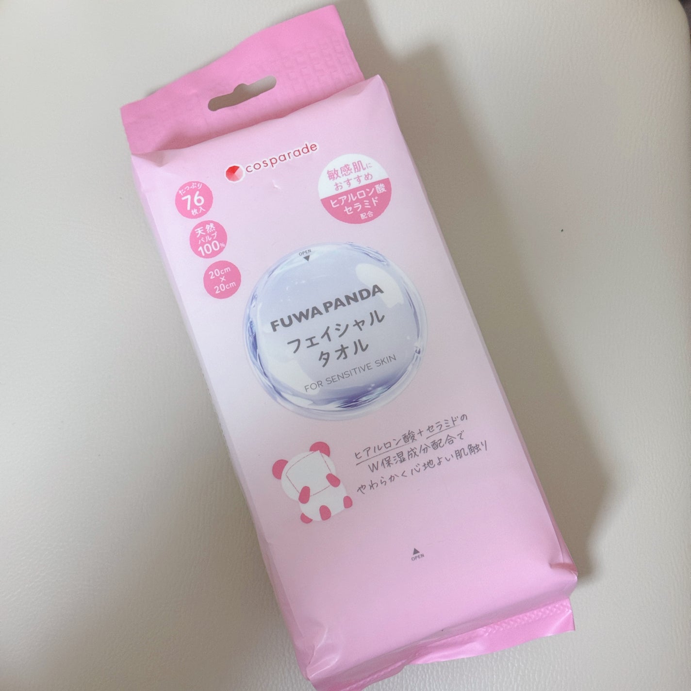 FUWA PANDA クレンジングタオル 取り出すタイプ/cosparade/クレンジングタオルを使ったクチコミ(1枚目)