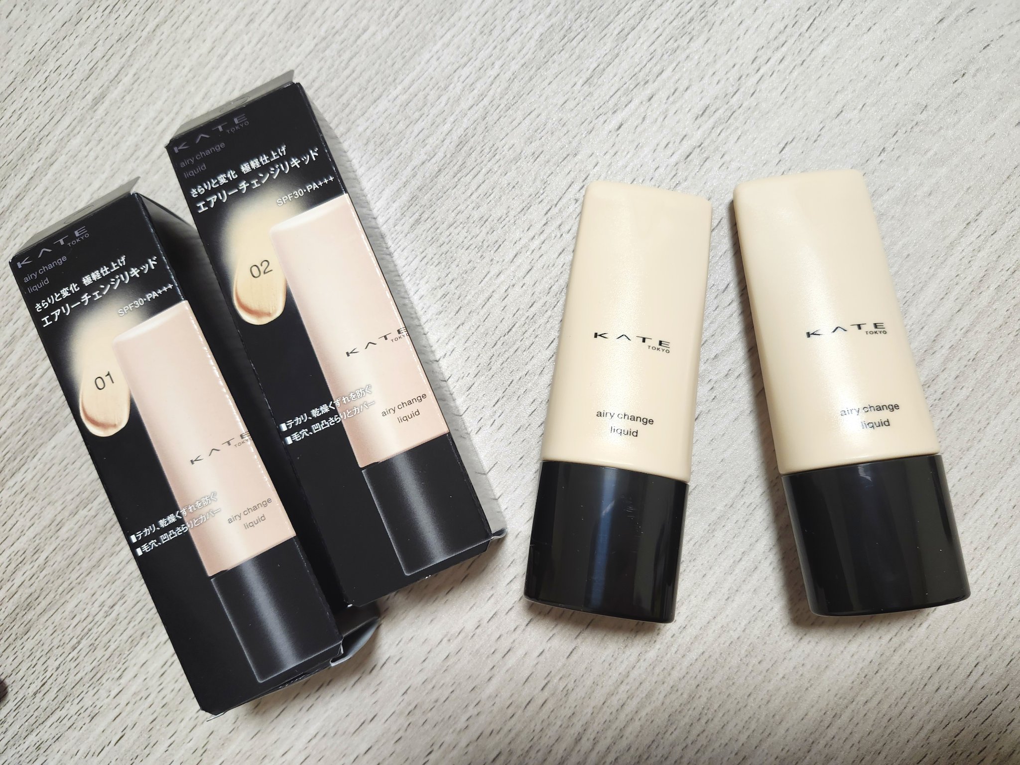 ケイト エアリーチェンジリキッド/KATE/リキッドファンデーションを使ったクチコミ（2枚目）