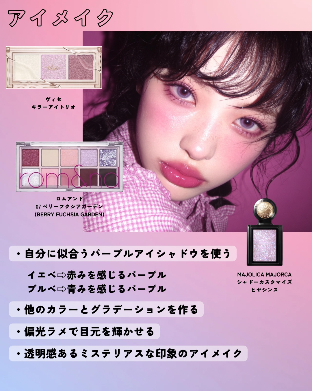 ダルバ ダルバ ウォータフル トーンアップ サンクリーム(パープル)のクチコミ「\メロい女ver.コットンキャンディメイク🍬/



個性的な雰囲気
透明感
ミステリアス
可.....」（3枚目）