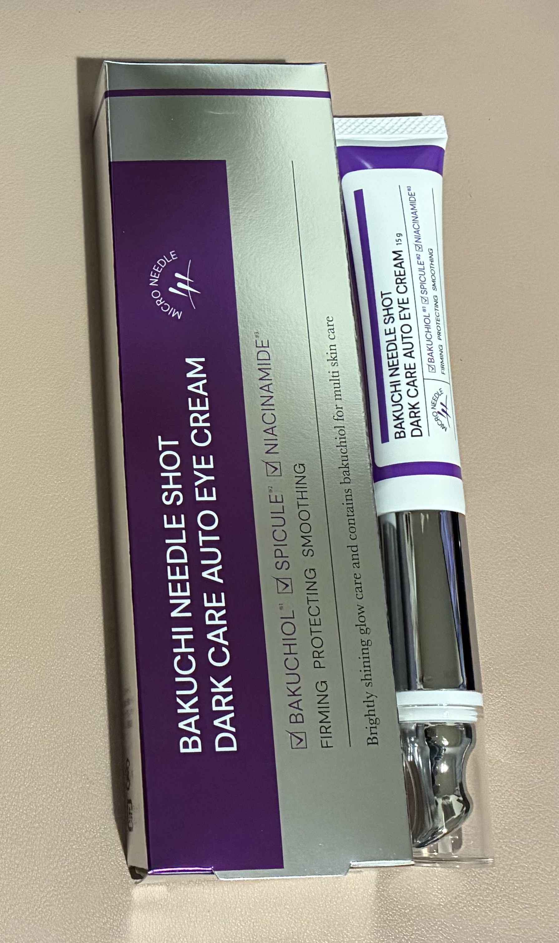 BAKUCHI NEEDLE SHOT DARK CARE AUTO EYE CREAM/LIALUSTER/アイケア・アイクリームを使ったクチコミ（1枚目）