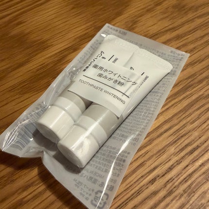 薬用ホワイトニング歯みがき粉/無印良品/歯磨き粉を使ったクチコミ(1枚目)