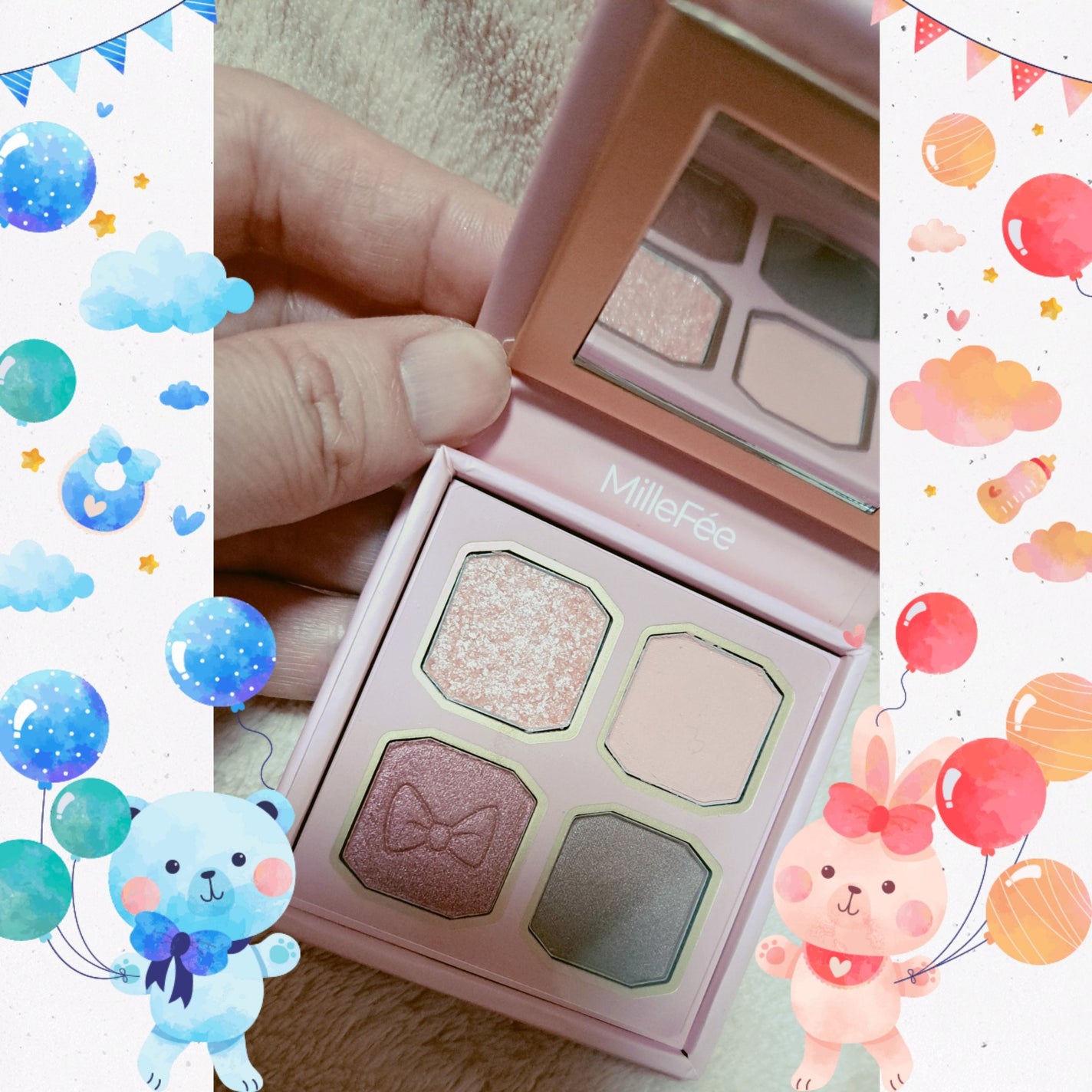 マイキティアイパレット/MilleFée/アイシャドウパレットを使ったクチコミ(2枚目)