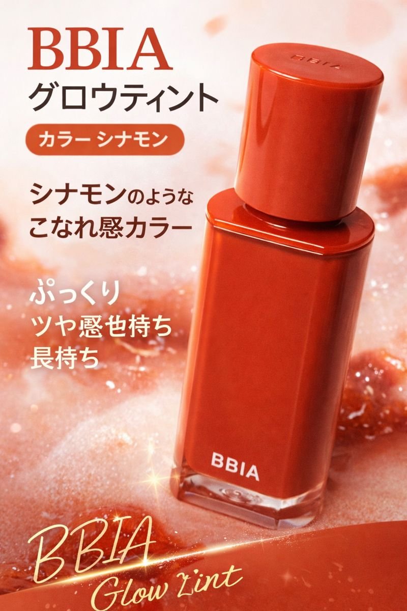 グロウティント 04 シナモン/BBIA/口紅を使ったクチコミ（1枚目）