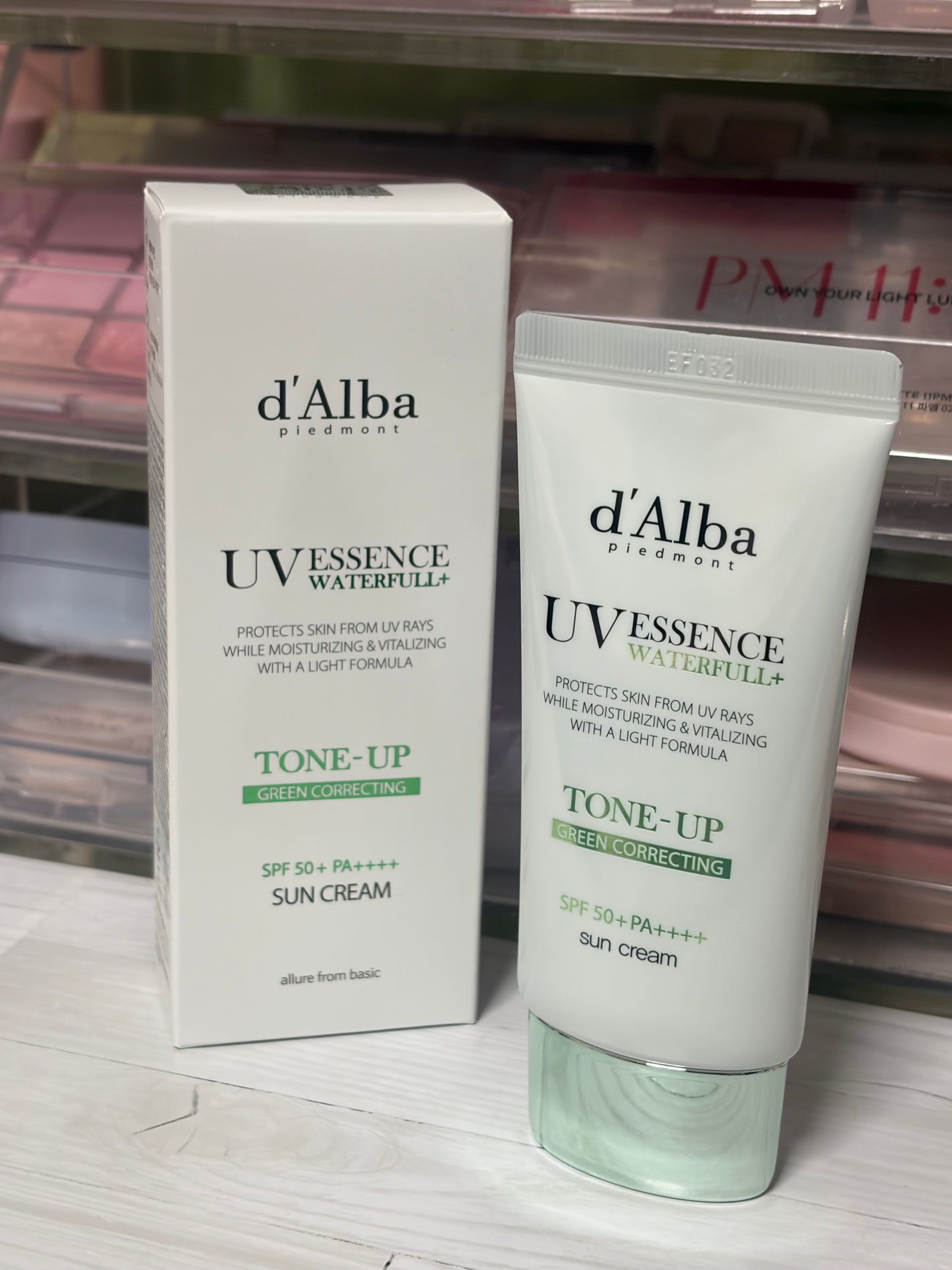 クリーンティーツリーリポソームトーンアップサンクリーム(グリーン)/ダルバ/日焼け止めクリームを使ったクチコミ(2枚目)