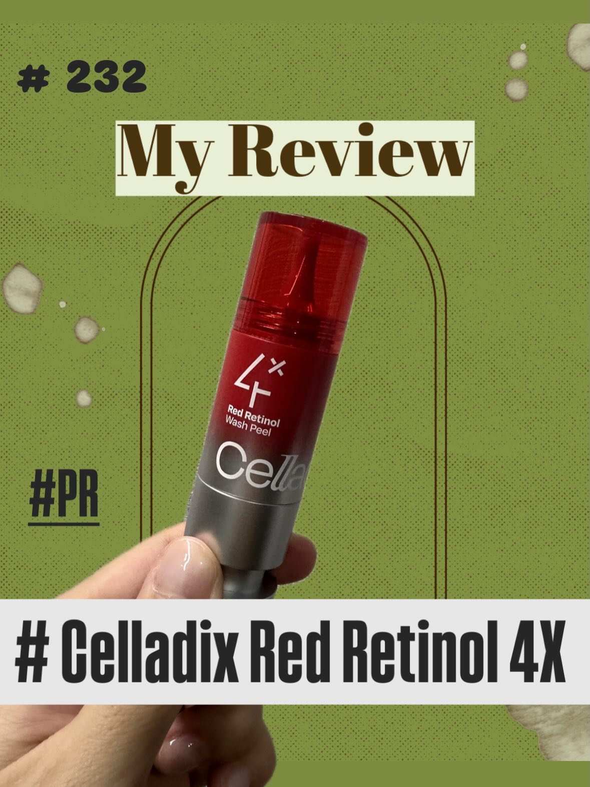 Celladixさんのキャンペーン当選品として
4X Red Retinol Wash Peel いただきました🐟

まずは、ありがとうございます😭

見た目の高級感、ラスボス感、本体は注射器型で、下部にはダイヤルロックまで🔐
攻めの