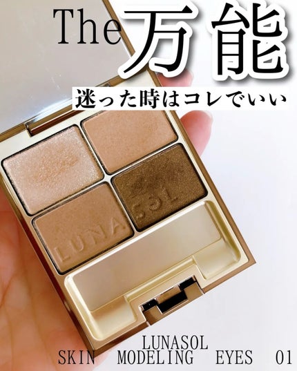 スキンモデリングアイズ/LUNASOL/アイシャドウパレットを使ったクチコミ(4枚目)