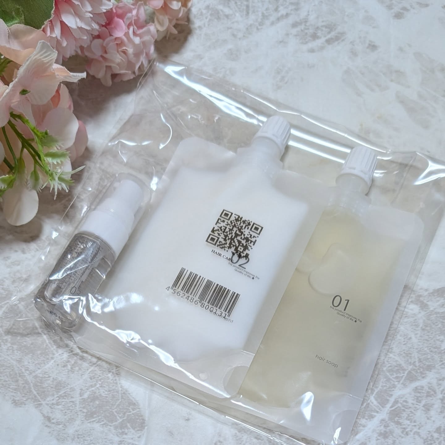 ヘアケアトライアルセット/QUEEN'S BATHROOM/トライアルキットを使ったクチコミ（1枚目）