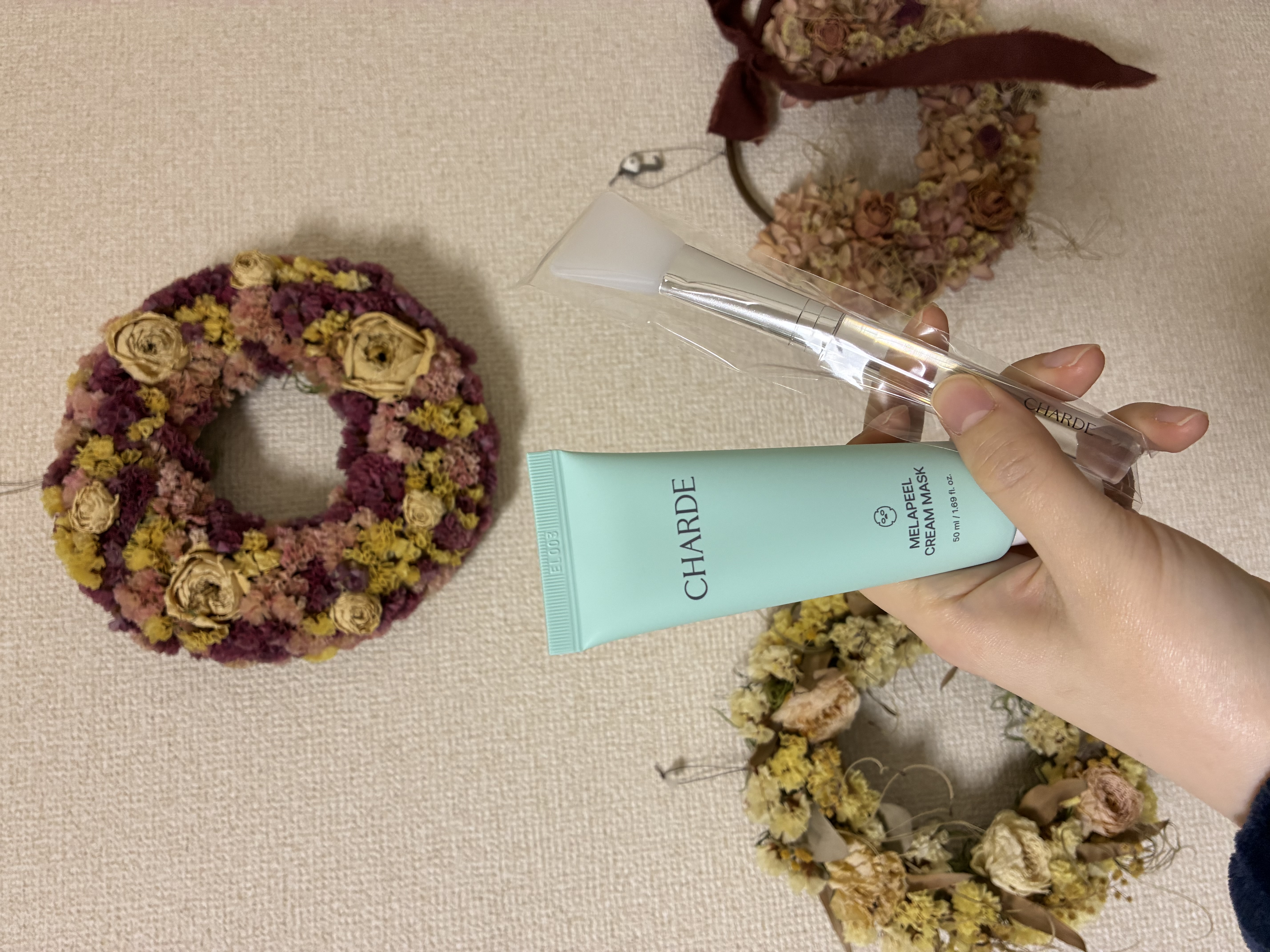 メラピールクリームマスク/CHARDE/ピーリングを使ったクチコミ（1枚目）