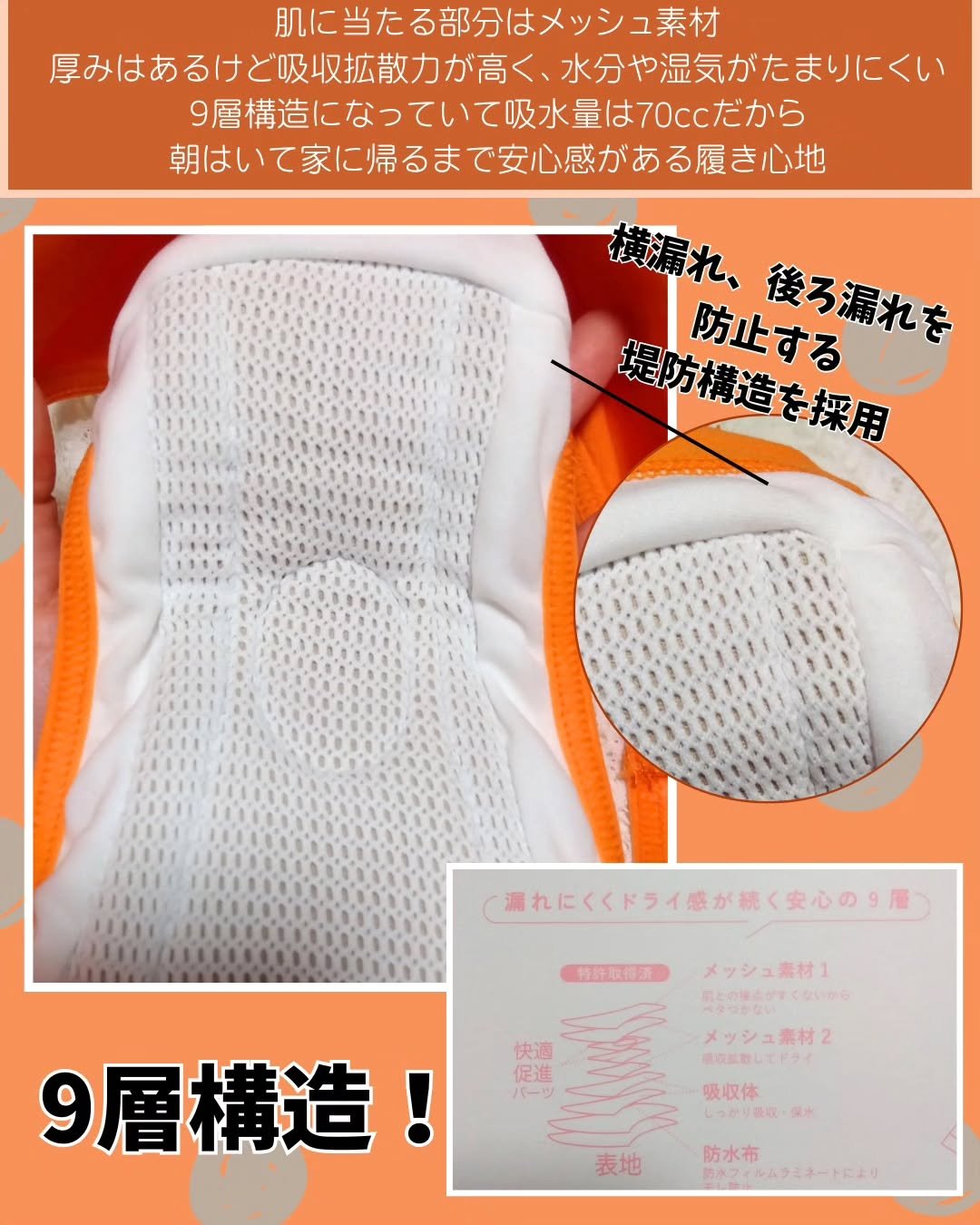 給水サニタリーショーツ/ドライタイプ/Daily+/その他を使ったクチコミ（3枚目）