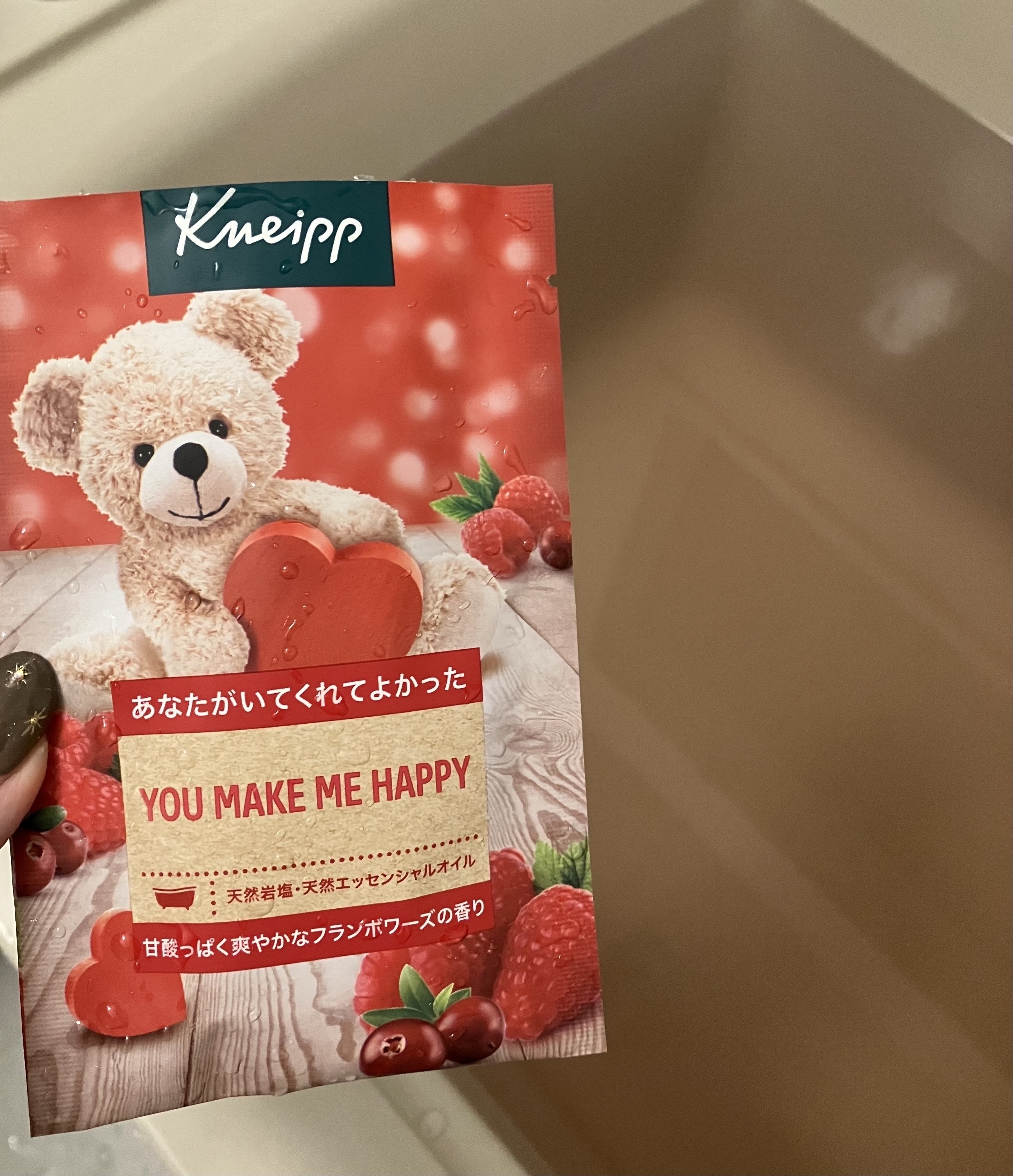 クナイプ バスソルト フランボワーズの香り 50g/クナイプ/入浴剤を使ったクチコミ（3枚目）
