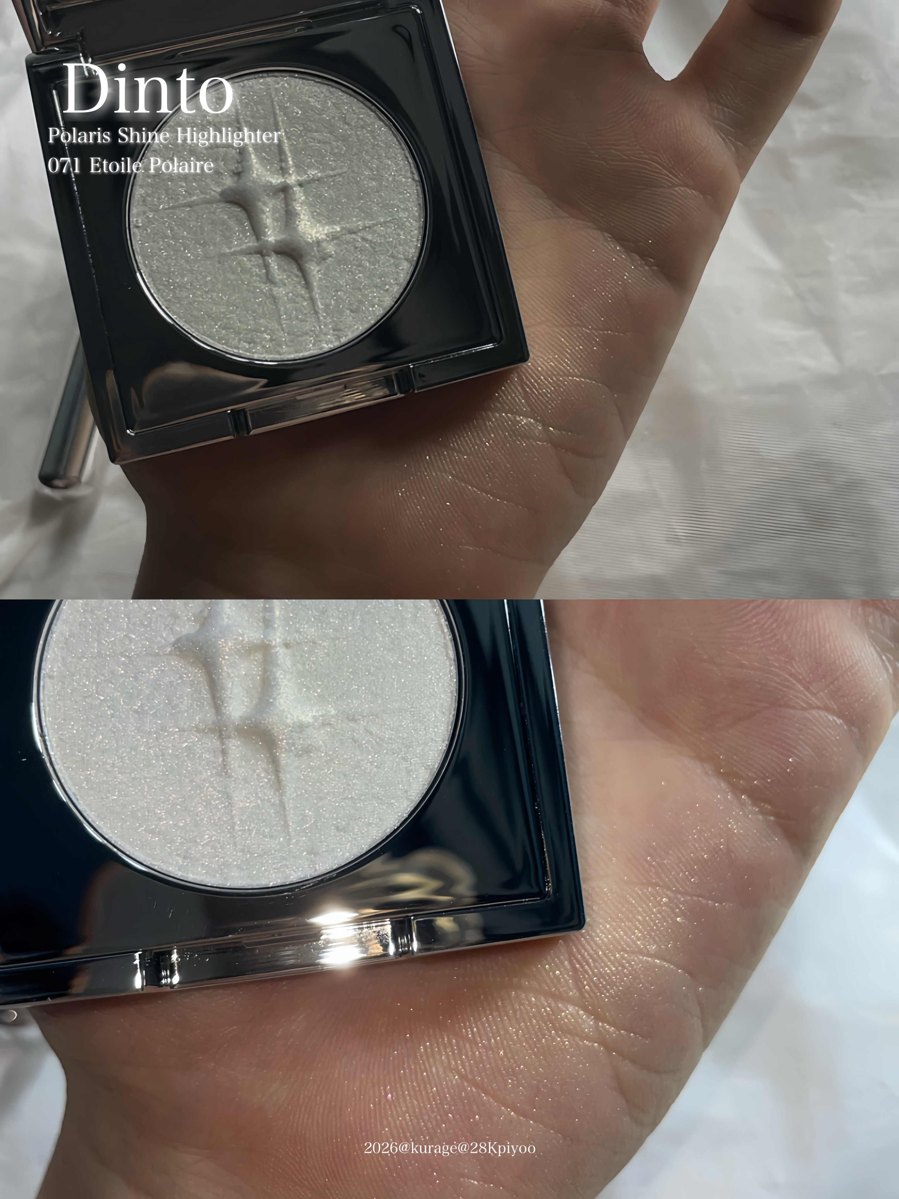 ポラリスシャインハイライター/Dinto/パウダーハイライトを使ったクチコミ（3枚目）