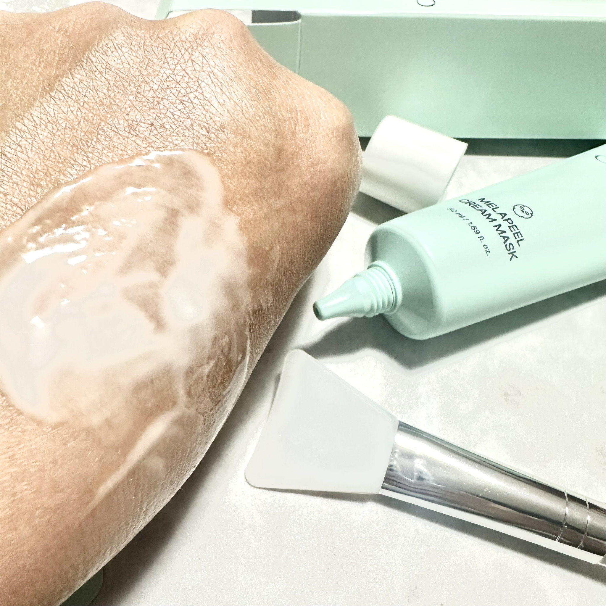 メラピールクリームマスク/CHARDE/ピーリングを使ったクチコミ（3枚目）