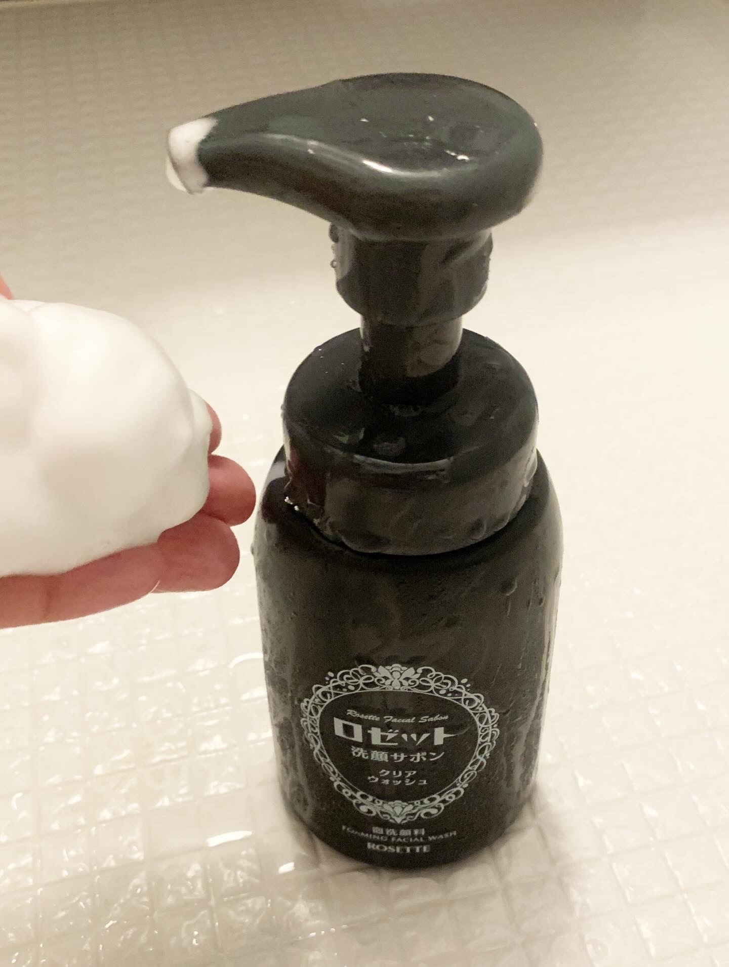 ロゼット洗顔サボン クリアウォッシュ 180mL/ロゼット/泡洗顔を使ったクチコミ（1枚目）