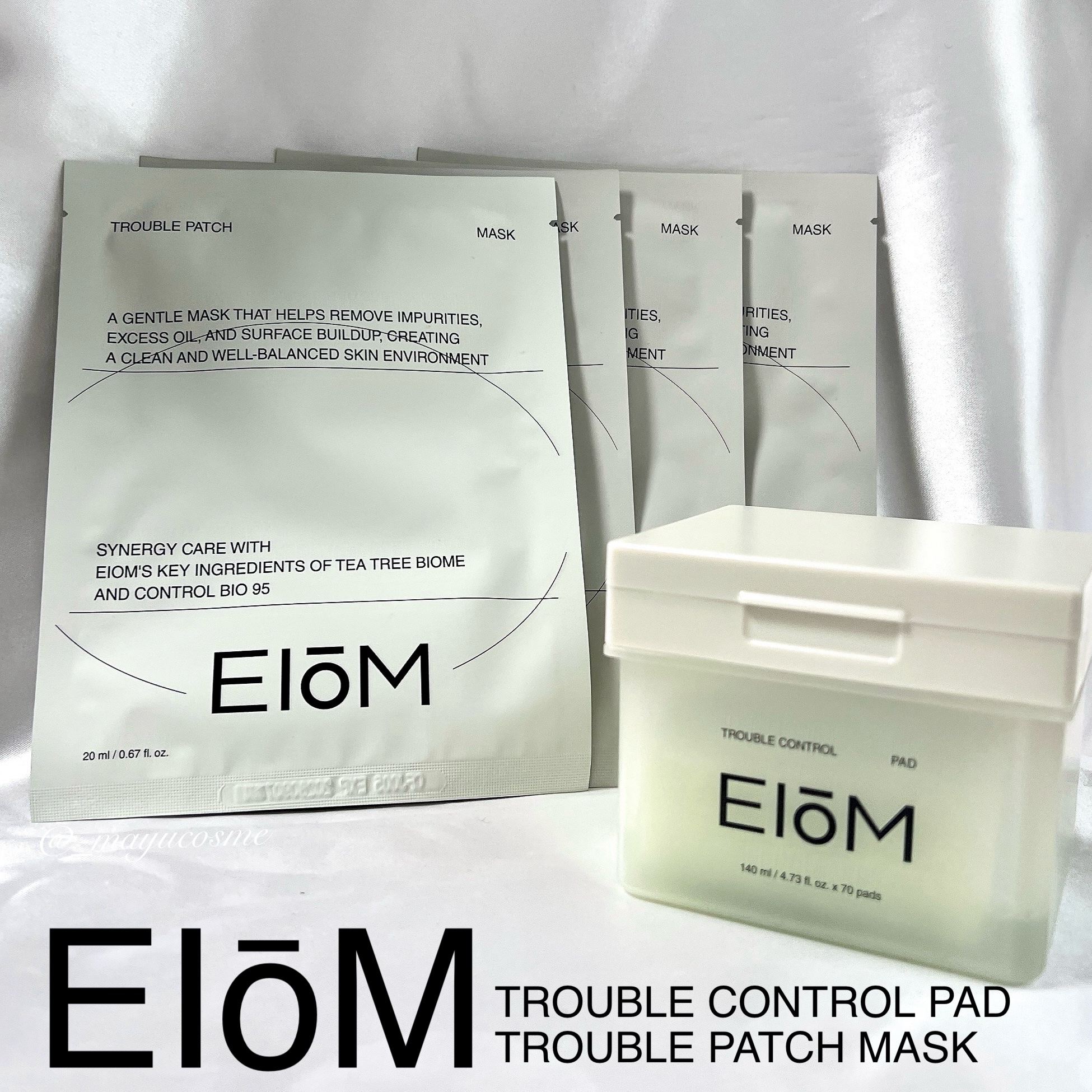 優しく角質ケア♡
ーーーーーーーーーーーーー
EIōM
TROUBLE CONTROL PAD
TROUBLE PATCH MASK
ーーーーーーーーーーーーー
✿ moreme 様を通して EIōM 