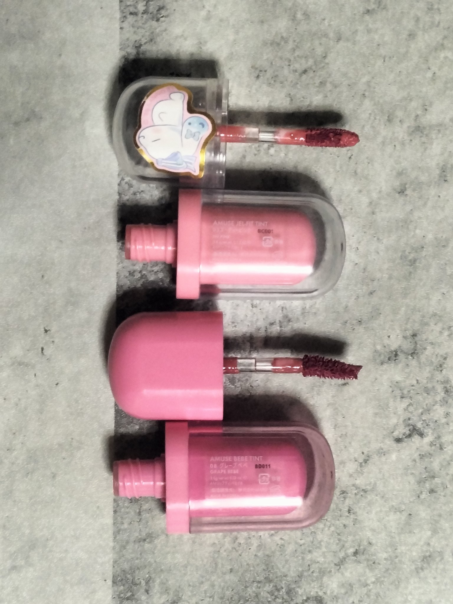 ジェルフィットティント/AMUSE/リップティントを使ったクチコミ（2枚目）