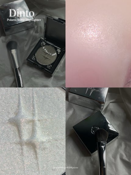 Dinto ポラリスシャインハイライターのクチコミ「角度でカラーが変わる星座ハイライト☆ᯤ💛
𝗗𝗶𝗻𝘁𝗼
𝗣𝗼𝗹𝗮𝗿𝗶𝘀 𝗦𝗵𝗶𝗻𝗲 𝗛𝗶𝗴𝗵.....」(1枚目)