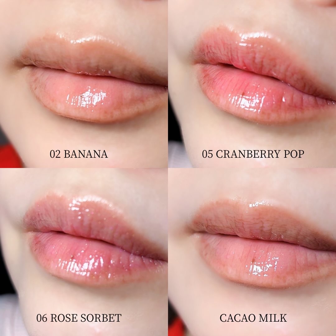 バナナリップオイル/AMUSE/リップグロスを使ったクチコミ（3枚目）