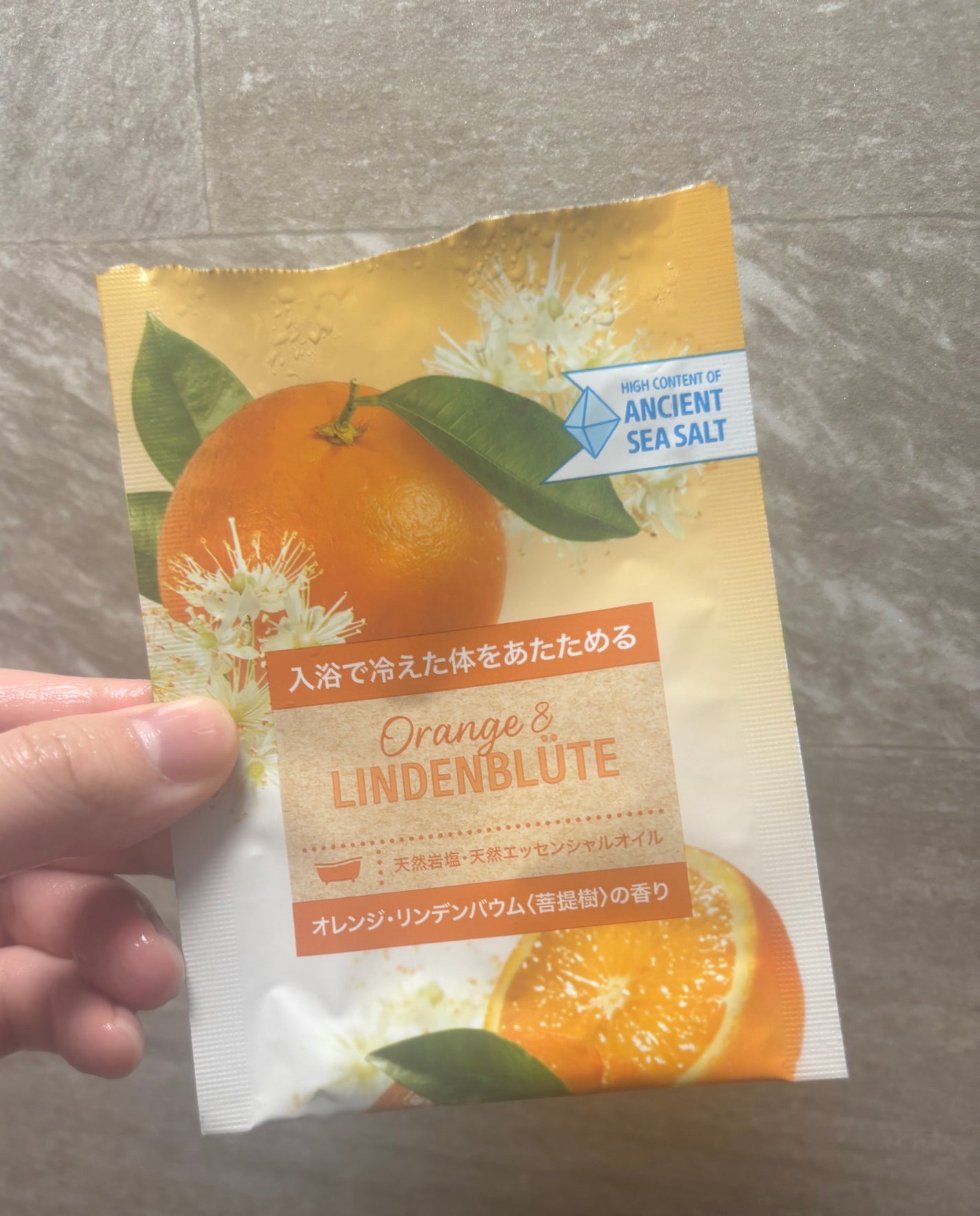 クナイプ バスソルト オレンジ・リンデンバウム<菩提樹>の香り/クナイプ/無機塩系入浴剤を使ったクチコミ(1枚目)