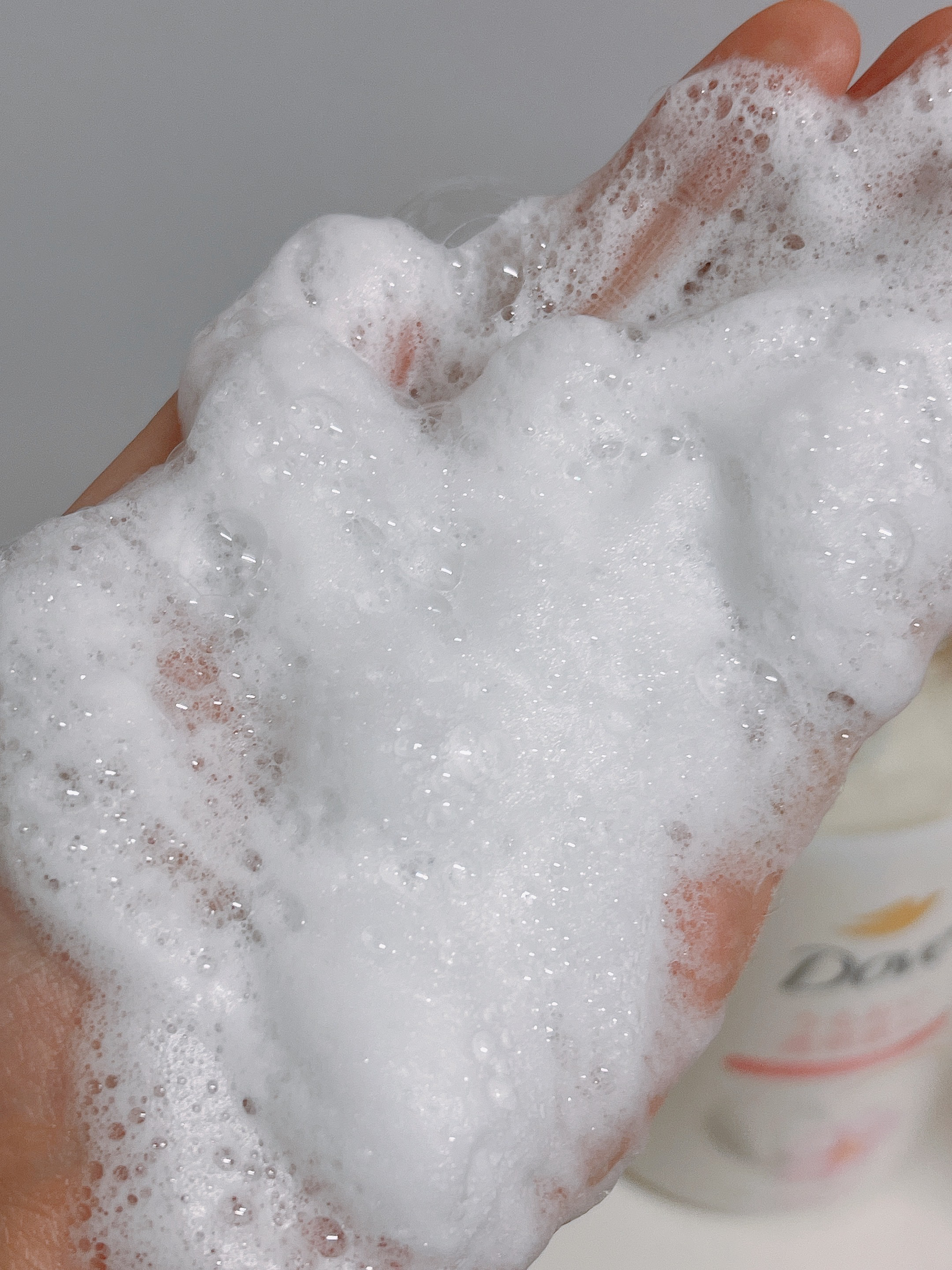 ふわとろボディウォッシュ サクラ＆ムスク ポンプ450g/ダヴ/ボディソープを使ったクチコミ（3枚目）