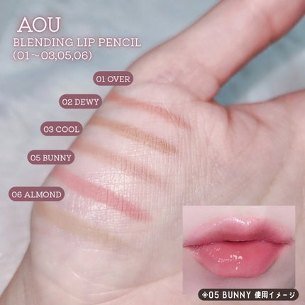 ブレンディング リップ ペンシル/AOU/リップライナーを使ったクチコミ(3枚目)