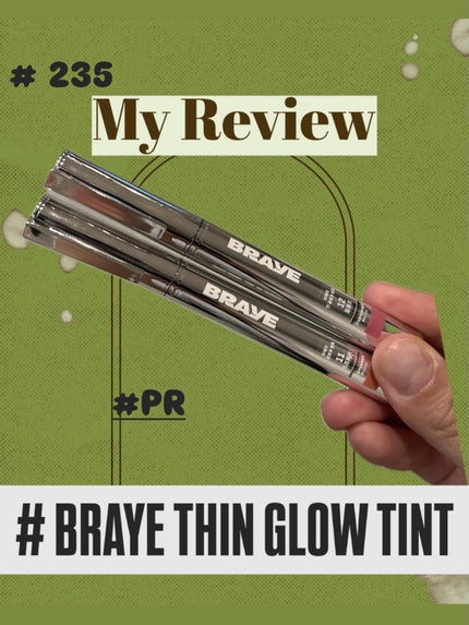 THIN GLOW TINT/BRAYE/口紅を使ったクチコミ(1枚目)