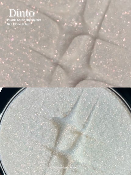 Dinto ポラリスシャインハイライターのクチコミ「角度でカラーが変わる星座ハイライト☆ᯤ💛
𝗗𝗶𝗻𝘁𝗼
𝗣𝗼𝗹𝗮𝗿𝗶𝘀 𝗦𝗵𝗶𝗻𝗲 𝗛𝗶𝗴𝗵.....」(2枚目)