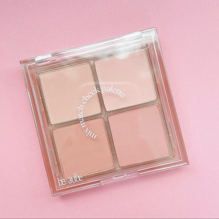 ミックスマッチチークパレット/be aube/パウダーチークを使ったクチコミ(2枚目)