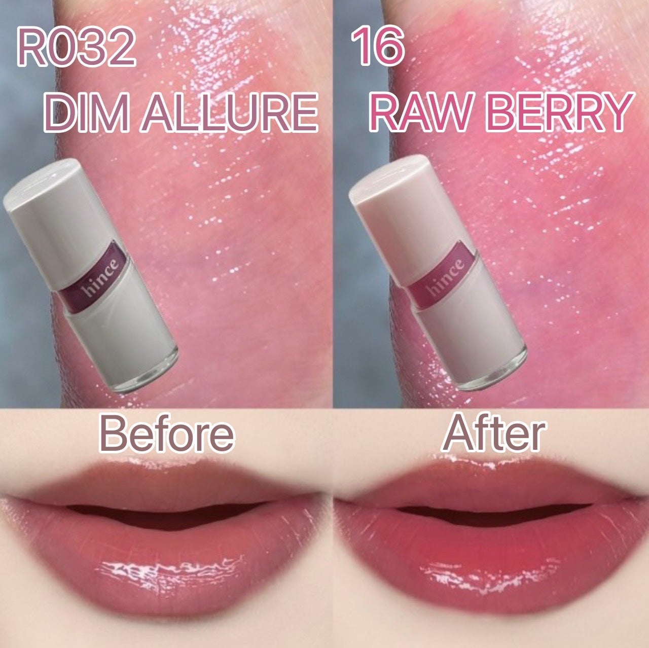 ロウグロウジェルティント/hince/リップティントを使ったクチコミ(3枚目)