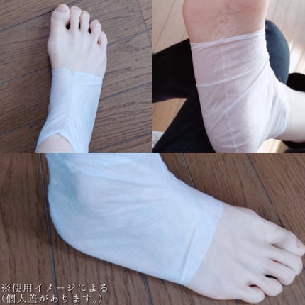 ガサガサかかとをしっとり包む お手入れ底上げ かかとケアマスク/キュレル/レッグ・フットケアを使ったクチコミ(5枚目)