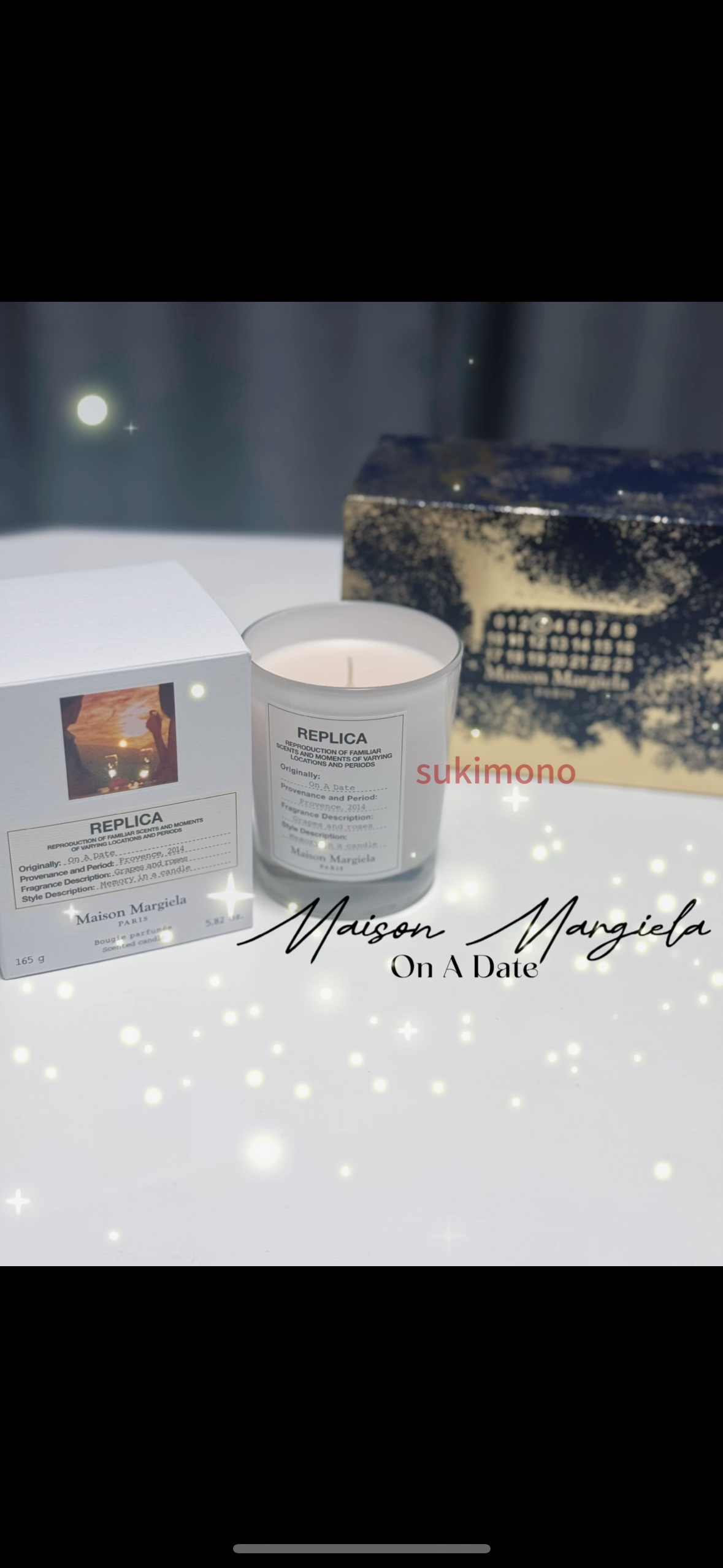 レプリカ　キャンドル　オンアデート/Maison Margiela Fragrances/アロマキャンドルを使ったクチコミ（1枚目）