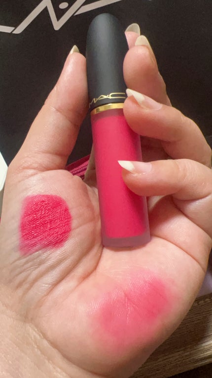 パウダー キス リキッド リップカラー/M・A・C/口紅を使ったクチコミ(3枚目)